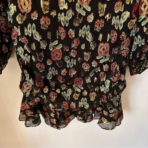 Veronica Beard Robin Floral Silk Blend Mini Dress Size 2 Pink Print - Picture 8 of 10